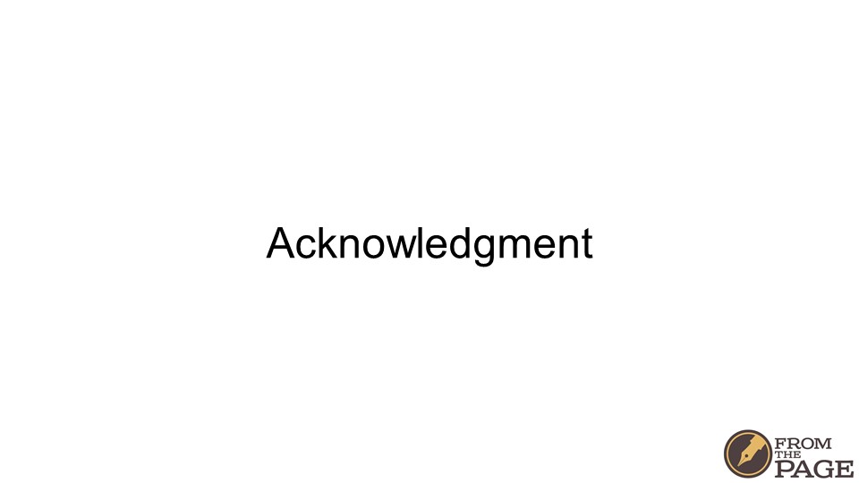 Acknowledgment