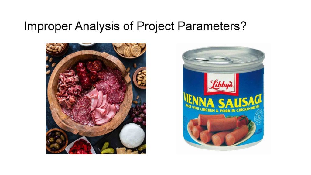 Improper Analysis of Project Parameters?