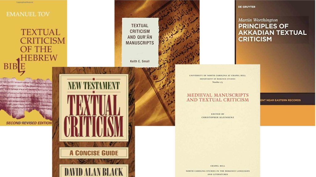 Images of Books on Textual Criticism