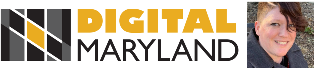 Digital Maryland logo + photo of Jodi Hoover